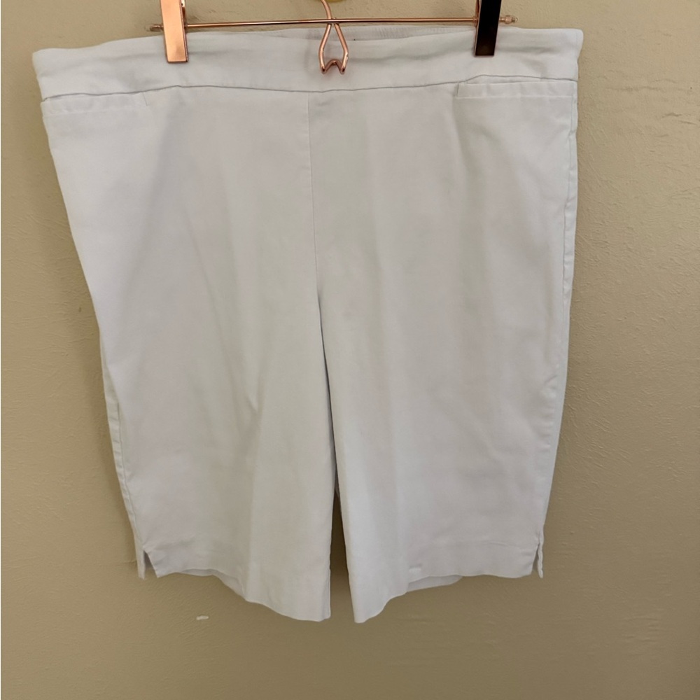 d. jeans White Bermuda Shorts button up Casual Cotton Blend